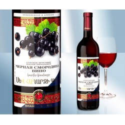 Вино черная смородина, полусладкое, 12,5%, 750мл